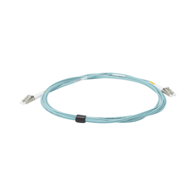 Jumper de Fibra Óptica Multimodo 50/125 XGLO OM3, LC-LC Duplex, OFNR, Color Aqua, 5 Metros - Image 2