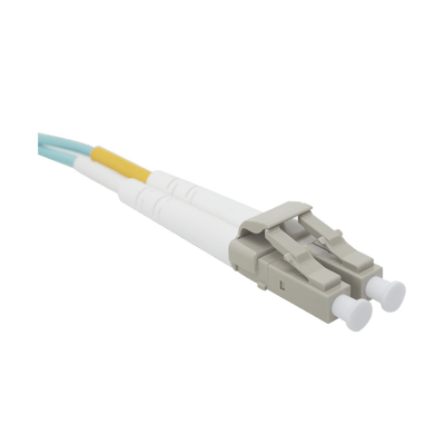 Jumper de Fibra Óptica Multimodo 50/125 XGLO OM3, LC-LC Duplex, OFNR, Color Aqua, 5 Metros - Image 3