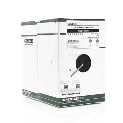 Bobina de 305 Metros de Cable / 6 x 22 AWG Blindado / Riser / Color Gris / Para Aplicaciones de Audio, Seguridad y Control - Image 3