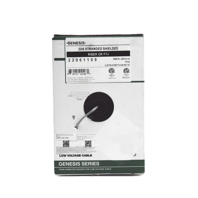 Bobina de 305 Metros de Cable / 6 x 22 AWG Blindado / Riser / Color Gris / Para Aplicaciones de Audio, Seguridad y Control - Image 4