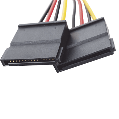 Cable Doble de Corriente SATA / Compatible con DVR's epcom / HIKVISION / 25 cms de Longitud - Image 5