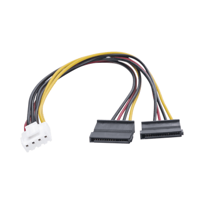 Cable Doble de Corriente SATA / Compatible con DVR's epcom / HIKVISION / 25 cms de Longitud - Image 4