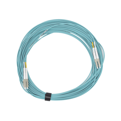 Jumper de Fibra Óptica Multimodo 50/125 XGLO OM3, LC-LC Duplex, OFNR, Color Aqua, 15 Metros - Image 2