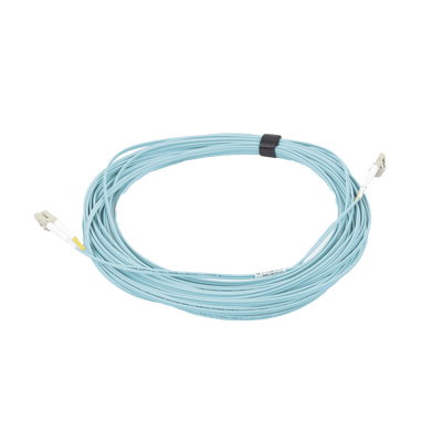 Jumper de Fibra Óptica Multimodo 50/125 XGLO OM3, LC-LC Duplex, OFNR, Color Aqua, 15 Metros - Image 4