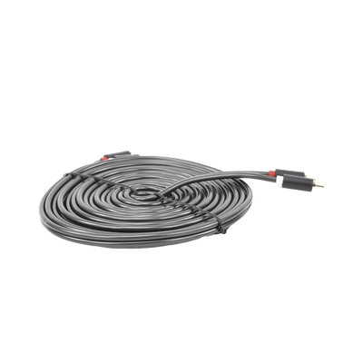 Cable de Audio 2 RCA Macho a 2 RCA Macho / 5 Metros / Color Negro / Alta Calidad / Anillos de goma para asegurar un agarre firme al instalar o quitar el cable - Image 4