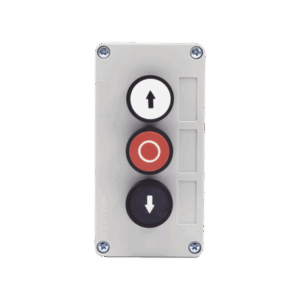 Botonera Triple Para Barreras Vehiculares, Operadores Corredizos y Abatibles.