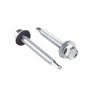 Tornillo - Pija cabeza hexagonal con rondana y punta broca #14 x 1", 100 piezas