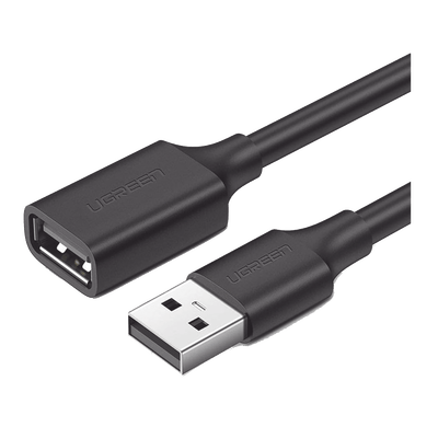 Cable Extensor USB 2.0 A a A | 1 metro | Macho-Hembra | Ultra Durabilidad | Núcleo de Cobre Estañado 28/22 AWG | Blindaje Interior Múltiple / Ideal para teclado, mouse, impresoras, etc.