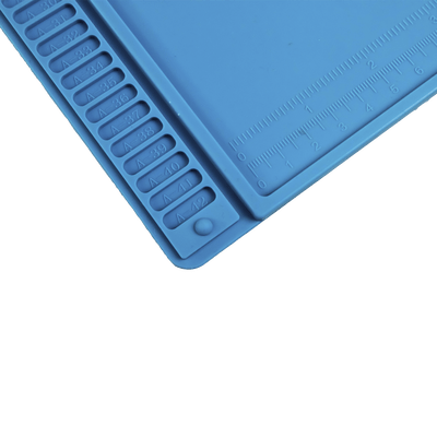 Tapete de silicona de 45 x 30 cm, resistente al calor con áreas magnéticas y de almacenamiento de componentes, ideal para la reparación de equipos y tarjetas electrónicas. - Image 5