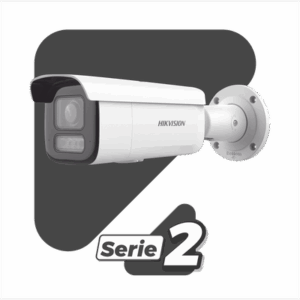 [Dual Light + 2 Micrófonos Integrados] Bala IP 2 Megapixel / Lente Mot. 2.8 a 12 mm / 60 mts Luz Blanca + 60 mts IR / ACUSENSE / Exterior IP67 / IK10 / WDR 120 dB / PoE+  / Alarmas I/O / Micro SD / Metal / IK10 / ACUSEARCH