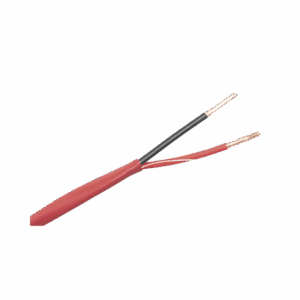 Alambre de Alarma contra Incendios - Bobina de 305 Metros: 2 x 18 AWG, Rojo, Tipo FPLR, (UL) FT4, Ideal para Sistemas de Detección y Evacuación de Incendios