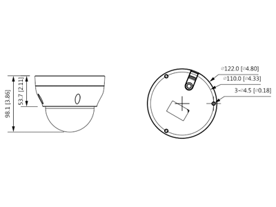 DAHUA IPC-HDPW1431R1-S4 - Camara IP Domo de 4 Megapixeles/ Lente de 2.8mm/ IR de 30 Mts/ H.265/ WDR Real/ IP67/ PoE/ 3D DNR/ HLC/ - Image 8