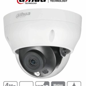 DAHUA IPC-HDPW1431R1-S4 - Camara IP Domo de 4 Megapixeles/ Lente de 2.8mm/ IR de 30 Mts/ H.265/ WDR Real/ IP67/ PoE/ 3D DNR/ HLC/
