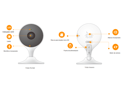 IMOU CUE 2 (IPC-C22EN) - Cámara IP WiFi de 2MP con lente de 2.8mm, audio bidireccional, AI, detección de humanos, sirena, micrófono, IR 10m, ranura MicroSD y alarma de ruido. - Image 5