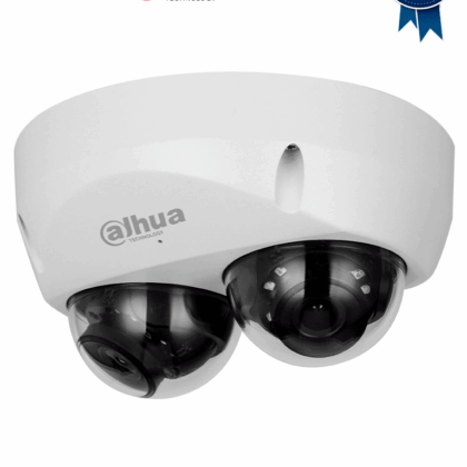 DAHUA IPC-HDBW5441F-AS-E2 Cámara IP Domo de 4 MP con lente de 2.8mm y ángulo de 95°, ideal para multivisión. Ofrece IR de 30m, tecnología WizMind, detección facial, protección perimetral, Starlight, PoE, WDR, H.265+, IP67, IK10, micrófono y E/S de alarma.