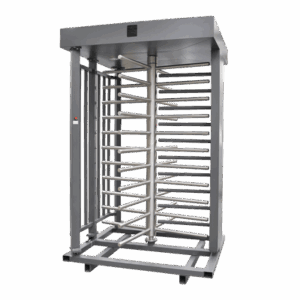 Torniquete Sencillo / Cuerpo Completo / Interior/Exterior / 100% Acero con Pintura Gris / EJE CENTRAL de Acero Inoxidable /Acabado de Lujo / Alto Tráfico