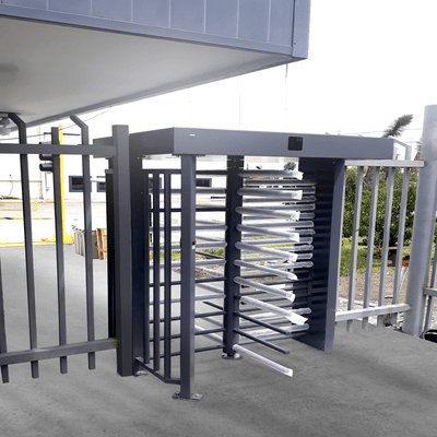 Torniquete Sencillo / Cuerpo Completo / Interior/Exterior / 100% Acero con Pintura Gris / EJE CENTRAL con Pintura Gris / Acabado de Lujo / Alto Tráfico - Image 5