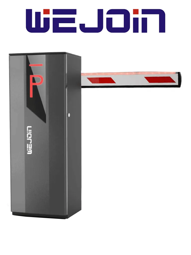 WEJOIN WJNSBG101HL34LED – Barrera Vehicular Izquierda, Brazo de 4 Metros con Led, Velocidad 3 Segundos, Motor de Alto Flujo Sin Resortes, 6 Millones de Ciclos, Fácil Cambio de Dirección