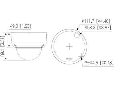 DAHUA DH-IPC-HDBW1239E1-A-IL- Cámara IP Domo Antivandalica de 2 Megapixeles Iluminador Dual/ Lente de 2.8 mm/ 104 Grados de Apertura/ Micrófono incorporado/ Detección de movimiento/ IP67/ PoE/ - Image 4