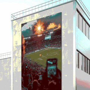 Pantalla LED Exterior 3×2 m (Kit Gabinetes Pitch 3.91)/Ideal para: anuncios publicitarios, espectaculares digitales y eventos/ Incluye: controlador con entrada HDMI, refacciones, tornillería y cableado para ensamble interno/Peso total: 144 kg.