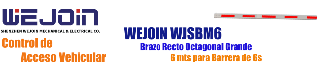 WEJOIN WJSBM6 - Brazo Recto Octagonal de 6 metros / Franjas Reflejantes - Image 2