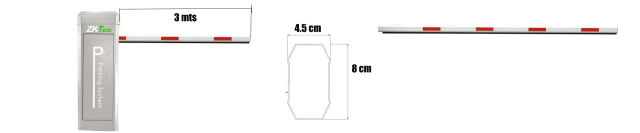 ZKTECO Boom-130 (YG3M)  - Brazo Recto de 3 Metros para Barrera Vehicular ZK Serie PROBG2000 (PROBG2045) / PROBG3000 (PROBG3030)/ - Image 3