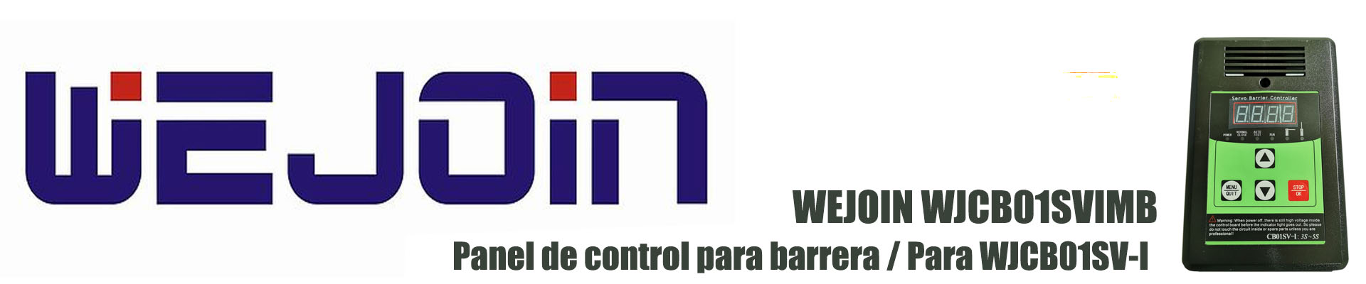 WEJOIN WJBCP05 - Panel de Control para Barrera Vehicular con Servo Motor de 3 a 6 Segundos - Image 2