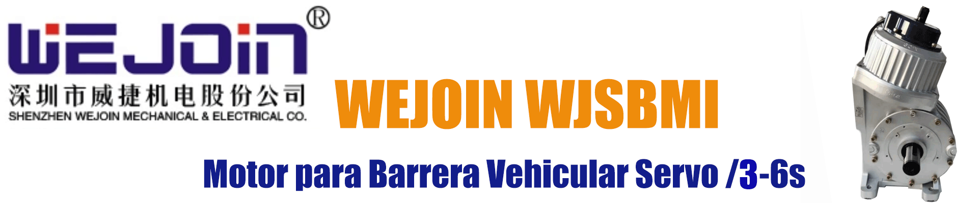 WEJOIN WJSBMI - Motor para Barrera Vehicular con Servo Control para barreras de 3 a 6 segundos - Image 2
