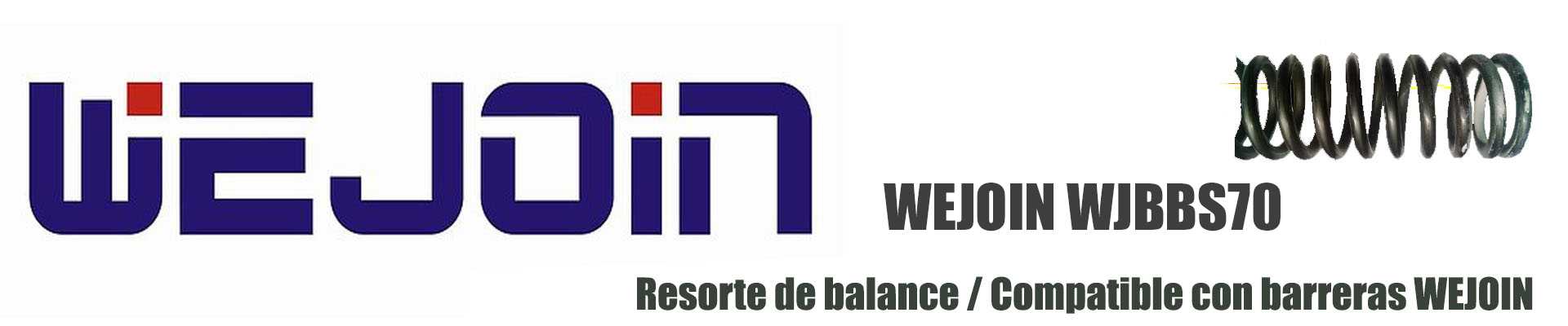 WEJOIN WJBBS70 - Resorte para balance de barrera vehicular 4M  LED / Blanco - Image 2