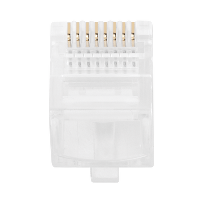 Bote con 100 Plugs Pass through RJ45 Cat5e sin blindaje, chapado de oro a 30 micras para durabilidad extrema - Image 5