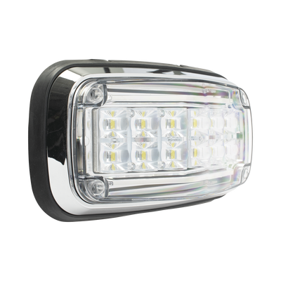 Luz de advertencia 8 X 4", Color Claro, IP67, SAE, Ideal para Ambulancias - Image 2