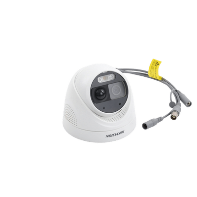Turret TURBOHD 2 Megapixeles (1080p) / Imagen a color 24/7 / Lente 2.8 mm / Luz Blanca 20 mts / Exterior IP67 / WDR 130dB / Sensor PIR / Sirena Integrada / Estrobo ROJO - AZUL / Micrófono Integrado - Image 4