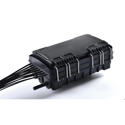 Caja de Distribución de Fibra Óptica para 24 Empalmes, con 16 acopladores SC/APC simplex, Exterior IP65, Color Negro - Image 6