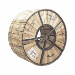 Carrete de 4 km de Fibra Óptica para Exterior G.652D, Armada, Monomodo de 6 Hilos, Loose Tube, Color Negro, Para Instalación en Ducto Subterráneo o Enterrado Directo