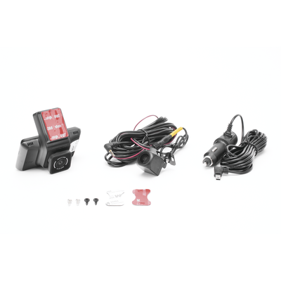 Cámara de Tablero / Cámara Frontal de 4 Megapixel (2K) y Trasera de 2 Megapixel (1080p) / H.265 / Pantalla Táctil 3" / WiFi / G-Sensor / Micrófono y Bocina Integrada / Micro SD / Soporta App / Fácil de Instalar - Image 2