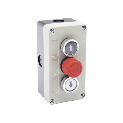 Botonera Triple con Boton de Stop Tipo Enclavado / Para Barreras Vehiculares, Operadores Corredizos y Abatibles. - Image 2