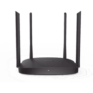 Router Inalámbrico WISP Gigabit / Hasta 1200 Mbps / Doble Banda AC (2.4 GHz y 5 GHz) / 3 Puertos LAN 10/100/1000 Mbps + 1 Puerto WAN 10/100/1000 Mbps /  4 Antenas Externas Omnidireccional de 5 dBi / Interior