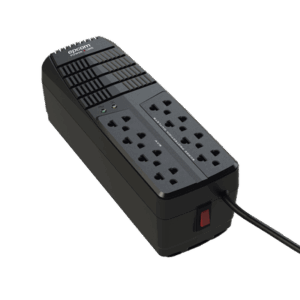 Regulador de Voltaje 2000 VA-1000 W / 4 Contactos con AVR / 4 Contactos con Supresor de Picos / Protección RJ11