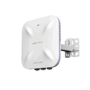 Punto de Acceso Mesh Wi-Fi 6 Industrial para Exterior Omnidireccional 5.95Gbps, MU-MIMO 4x4, 360°, Filtros Anti Interferencia y Auto Optimización con IA, puerto eth 2.5G y SFP