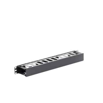 Organizador de Cables Horizontal de 1U para Rack de 19", Fabricado en Polímero Resistente a Deformaciones y Rayones - Image 4