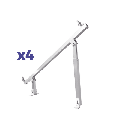 Caja de accesorios de aluminio  anodizado para montaje VEKTOR8RPRO , arreglo 1X4 para techo