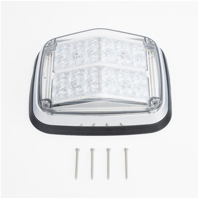 Luz de advertencia de 8 X 6", Color Rojo / Claro, SAE, IP67, Ideal para Ambulancias - Image 2