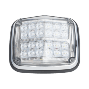 Luz de advertencia de 8 X 6", Color Rojo / Claro, SAE,  IP67, Ideal para Ambulancias