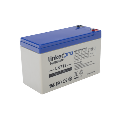 Batería 12 V / 7 Ah / UL / Tecnología AGM / Vida útil promedio 5 años / Uso en equipo electrónico, Alarmas de Intrusión / Incendio / Control de acceso / Video Vigilancia / Terminales F1 ( Incluye adaptador F2 ) - Image 4