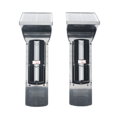 Detector fotoelectrico con celda solar ; DE 2 RAYOS; alcance exterior 60 m / interior 120 m, 4 frecuencias / Para ambientes donde no hay electricidad - Image 4