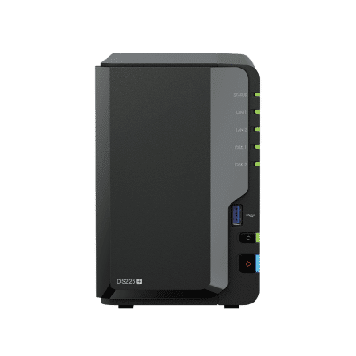 NAS DiskStation DS225+ | 2 Bahías | Intel Celeron J4125 | 2 GB DDR4 | Hasta 40 TB | Puertos 1GbE y 2.5GbE | USB 3.2 Gen 1 | Compatible con RAID | Synology DSM. - Image 2
