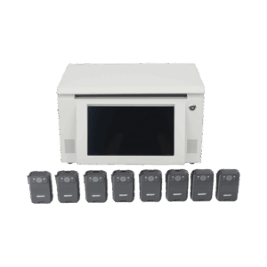 Kit de descarga simultanea para Bodycam | Estación de descarga XMRA8R3 | 8 X Bodycam  XMRR3