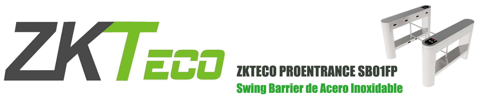 ZKTECO PROENTRANCE SB01FP - Barrera Peatonal de Acero Inoxidable un Carril de Alto Flujo / 30 personas x minuto / Carril 104.5 cm / Incluye 2 lectores de Huella FR1500 y / Panel inBio206Pro / Requiere Licencia / 01 pz en IZTACALCO / - Image 3