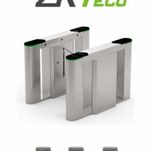 ZKTECO FBL6000PRO - Barrera Peatonal Tipo Flap Bidirecc. / 2 Chasis Acero SUS304 / Aletas de Acrílico / Infrarrojos / Carril 60 cm / 110V / 30 Personas x Min / 5 millones de Ciclos / Exterior Protegido / No cuenta con Lectores y Panel