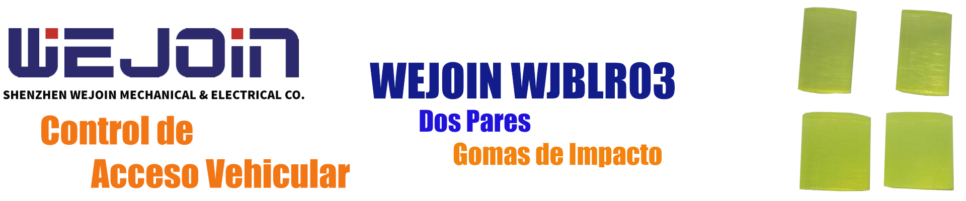 WEJOIN WJBLR03 - Dos Pares gomas de impacto / Amortiguacion para soporte de motor en barrera - Image 2